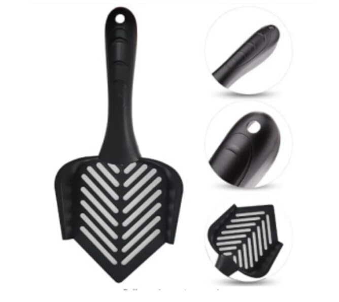 Yawpnan Cat Litter Scoop Reptile Terrarium Fine Sand Scoop Pet Poo Shovel Cat Scooper Little Sifter Scoop Kitty (Pointed Twill)