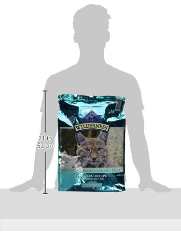 Blue Buffalo Wilderness High-Protein, Grain-Free Natural Dry Food for Adult Cats, Indoor Hairball Control, Chicken, 11-lb. Bag