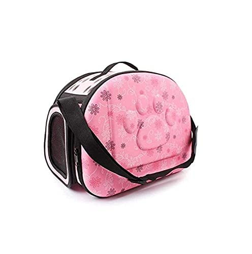 BohoBark ATS Puppies Kitten Carrier Tote Cage Bag Breathable Airline Travel Mesh Ventilate Hiking and Outdoor Colour in Pink