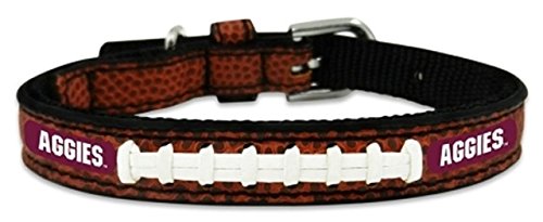 NCAA Texas A&M Aggies Classic Leather Football Collar, Toy