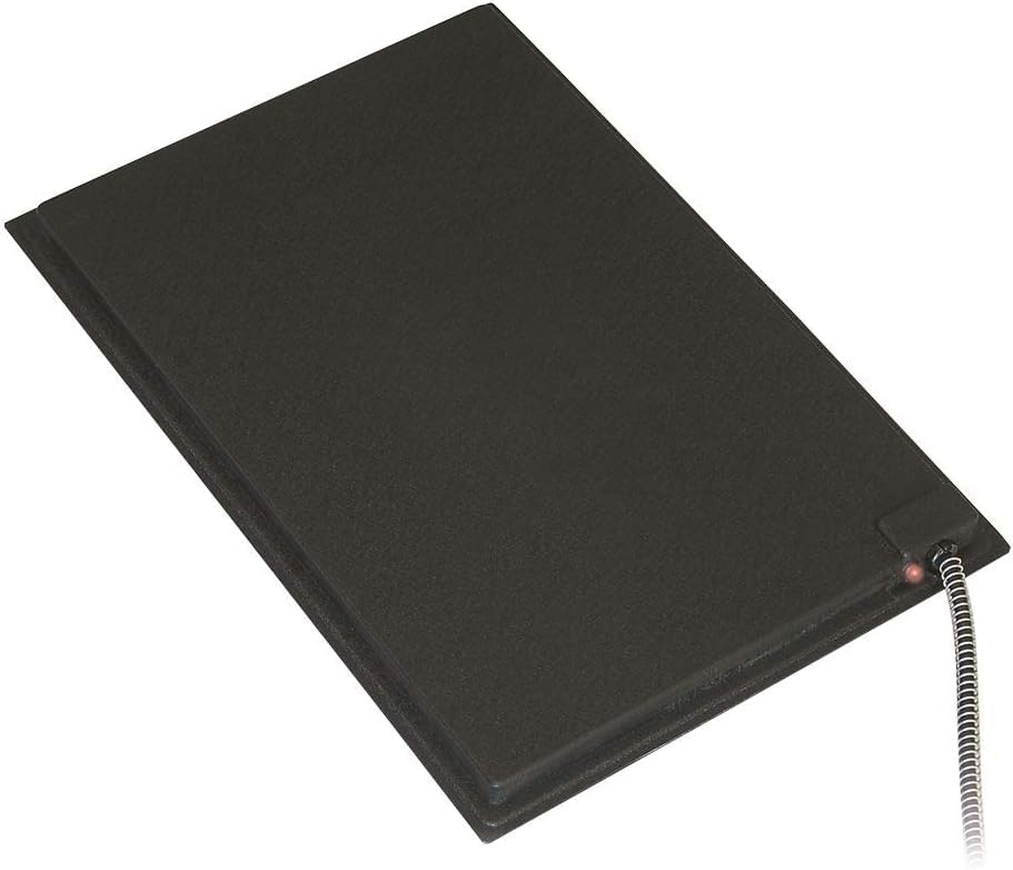 Farm Innovators Hm-80M 17 X 24 Inch Plastic Heated Pet Mat With Fleece Cover And Heavy Duty Anti Chew Cord Protector For Dogs, Cats, And More, 70 Watt