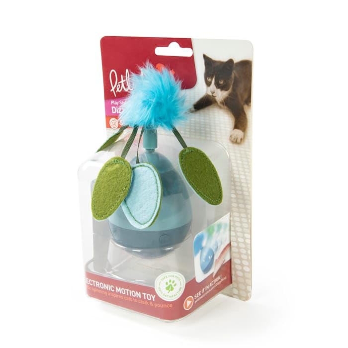 Petlinks Dizzy Thing Spinning Electronic Motion Cat Toy, Battery Powered - Blue, One Size