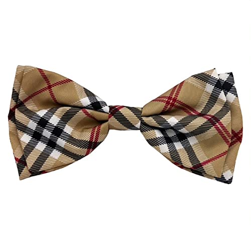 Huxley & Kent Bow Tie For Pets - High Street Plaid (Large) - Bow Tie Collar Attachment - Fun Bow Ties For Dogs & Cats - Cute, Co