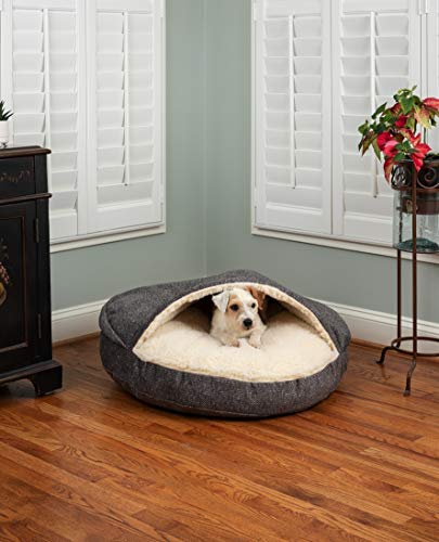 Snoozer Luxury Orthopedic Cozy Cave Pet Bed, Showdog Collection, Small - Merlin Pewter