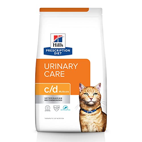 Hills Prescription Diet c/d Multicare Urinary Care with Ocean Fish Dry Cat Food, Veterinary Diet, 4 lb. Bag