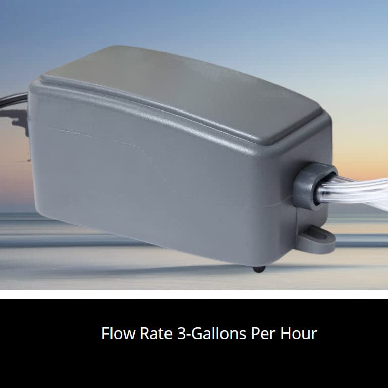 Koller Products Aqua Lift Dosing Pump 3 Gph Flow Rate, Gray (Aq1137)