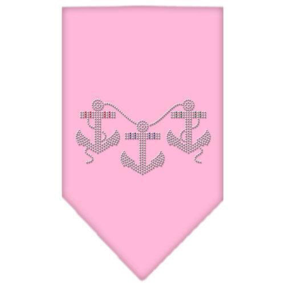 Mirage Pet Products Anchors Rhinestone Bandana, Small, Purple
