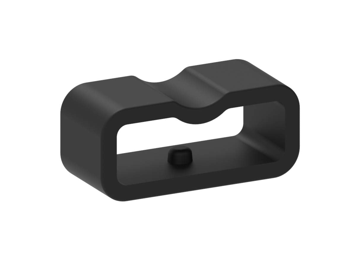 10-Pack Black Silicone Secure Band Keepers Fasteners Rings Holders Loops For Tencloud Pet Collar Set Of 12 Or 16 Adjustable Id Collars Leather (Black, Small)