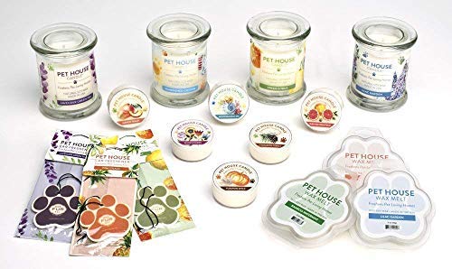 One Fur All 100% Natural Plant-Based Wax Melts By Pet House - Long Lasting Pet Odor Eliminating Wax Melts Non-Toxic, Dye-Free Unique, Made In Usa-(Pack Of 2, Vanilla Sandalwood/Vanilla Creme Brulee)
