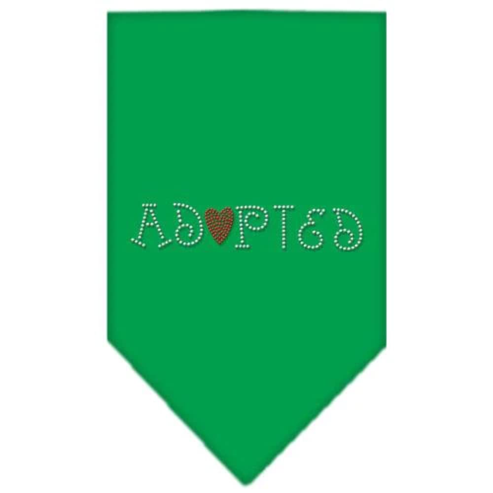Mirage Pet Products Adopted Rhinestone Bandana, Large, Yellow