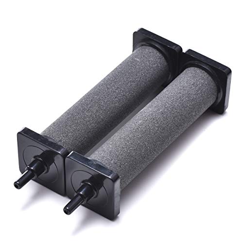 Alegi Air Stone Cylinder Bubbler For Hydroponic Systems,Aquarium Or Fish Tank- 5.3 Inch 2 Pack