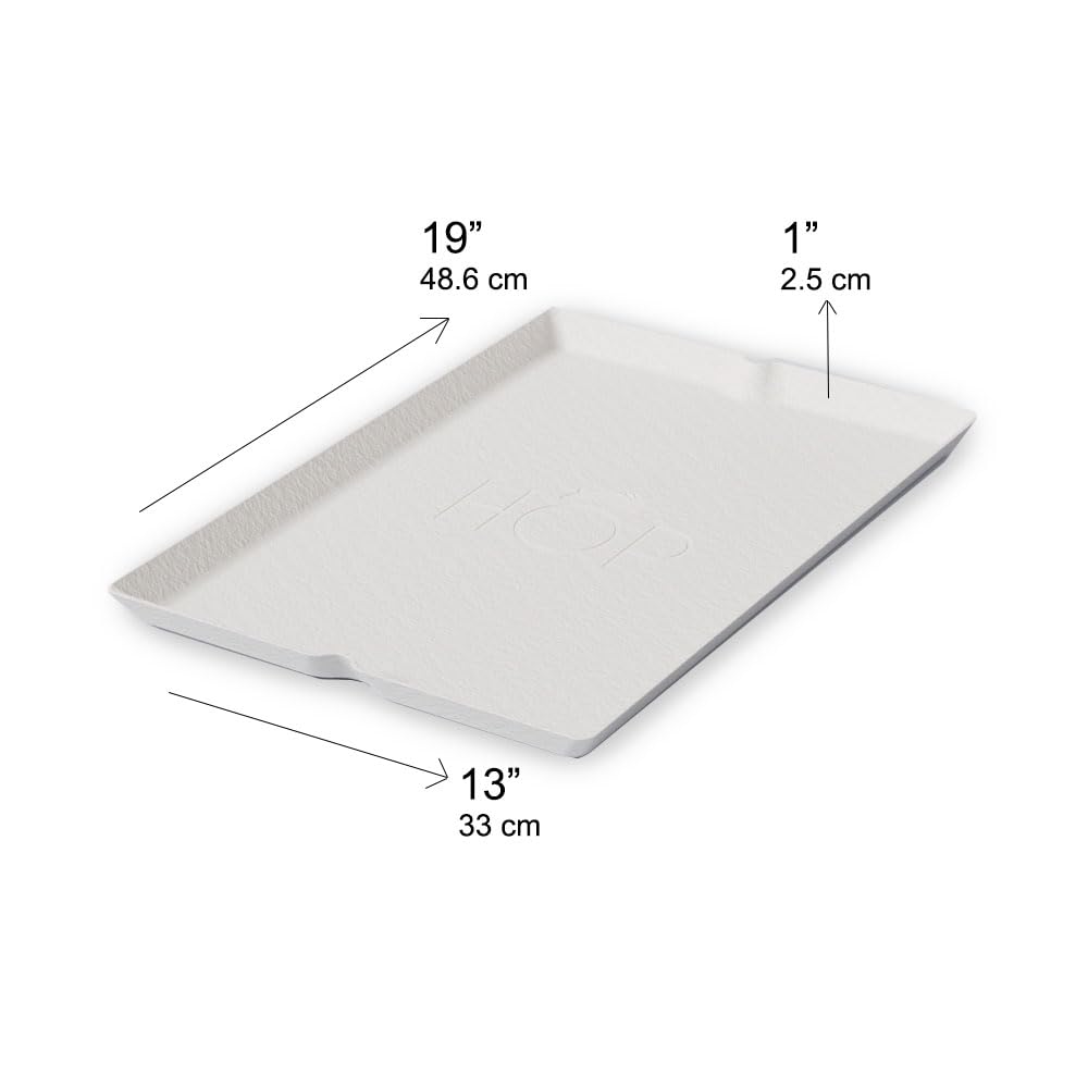 Hop Disposable Litter Box Liner For Rabbits, Cats, Guinea Pigs, Chinchicalls. Travel-Friendly, Large, Biodegradable, Sturdy, Lea