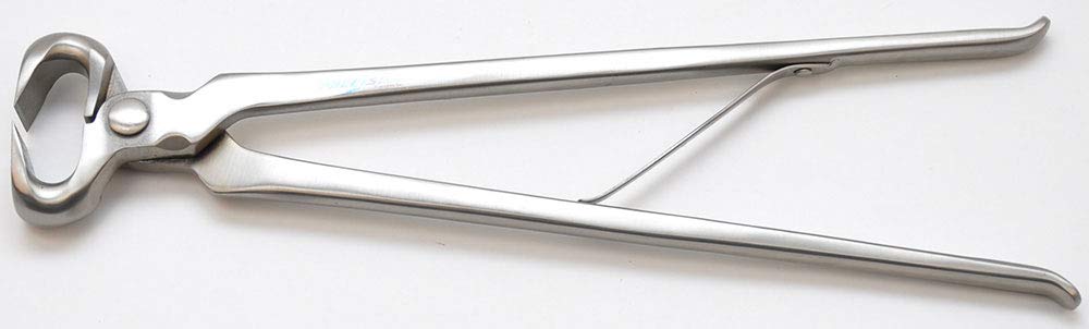 Hoof Nipper 12'' Spring Loaded Vanadium Steel Farrier Tool In Dull Finish
