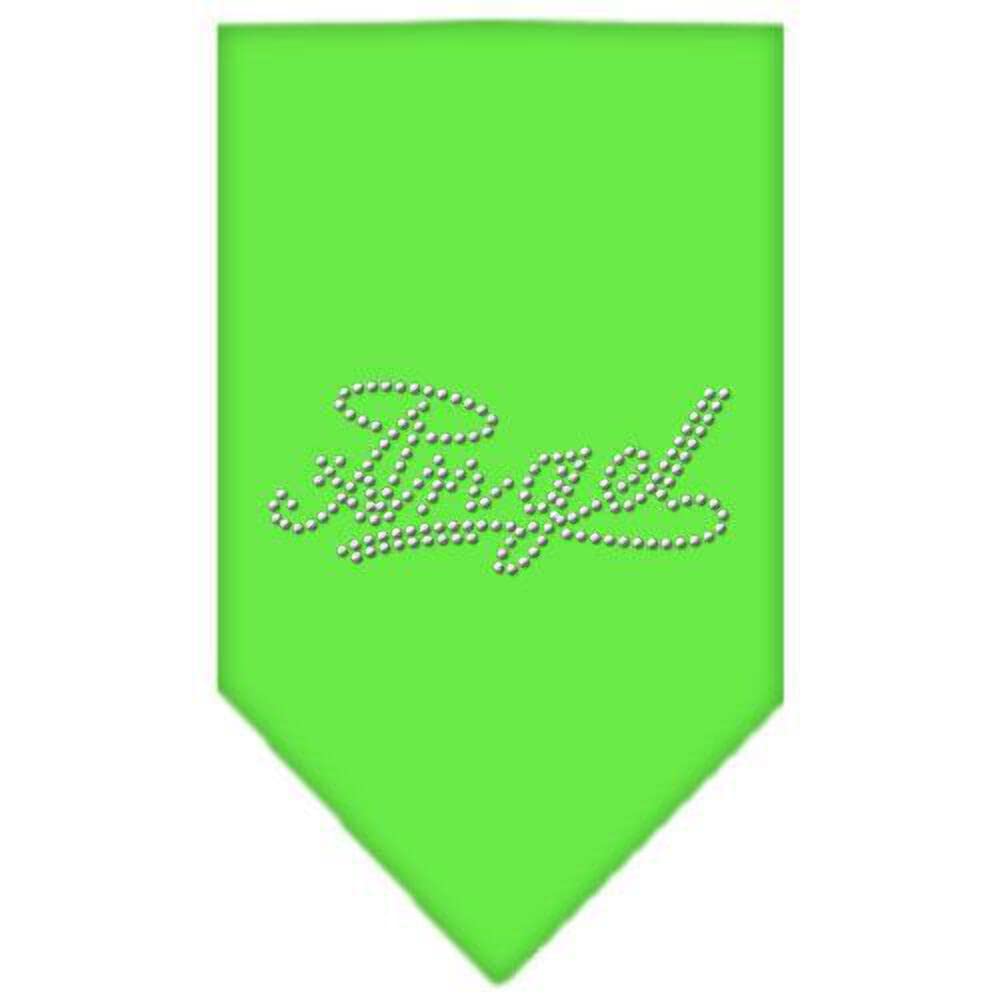 Mirage Pet Products Angel Rhinestone Bandana, Large, Turquoise