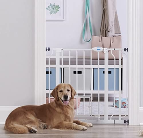 Carlson Extra Wide Walk Through Pet Gate With Small Pet Door, Includes 4-Inch Extension Kit, Pressure Mount Kit And Wall Mount K
