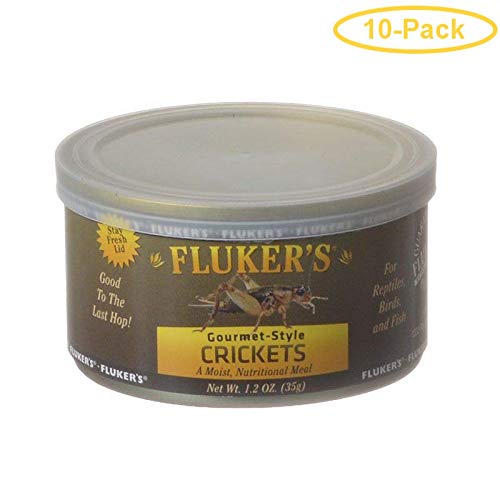 Flukers Gourmet Style Canned Crickets 1.2 oz  Pack of 10