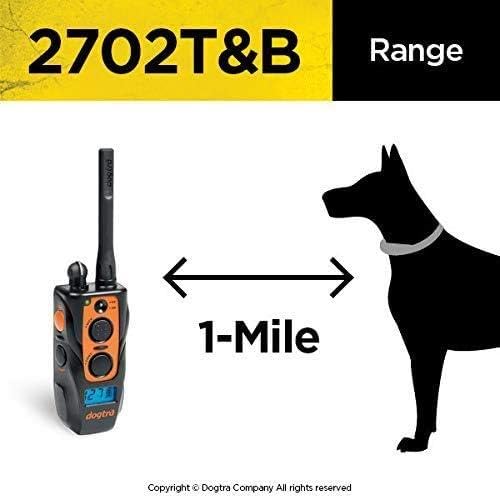 Dogtra 2702T&B Long Range 1-Mile 2-Dog Training & Beeper Remote Dog Training E-Collar For Upland Gun Dog