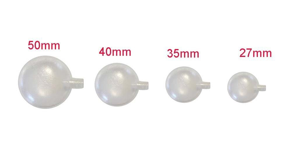 erioctry 25pcs 27mm-50mm Replacement Toy Squeakers Repair Fix Dog Pet Baby Toy Noise Maker Insert Replacement (35mm) (35mm)