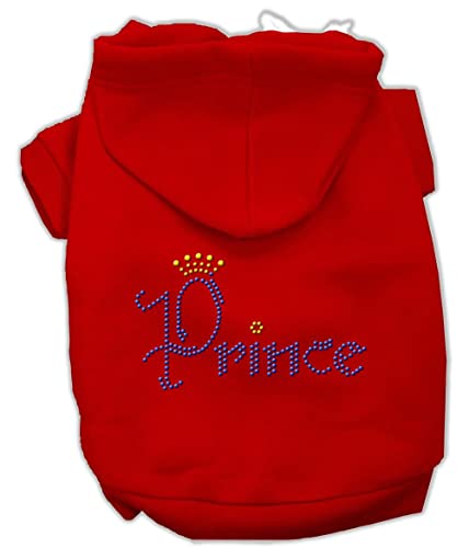 Mirage Pet Products Prince Rhinestone Hoodies, 20, Pink