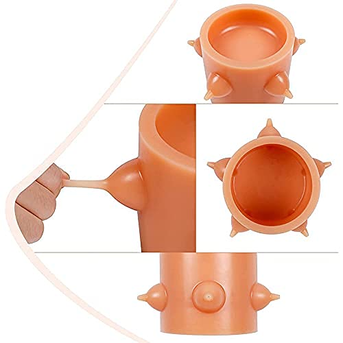 AM Supplies Multi Nipples Pets Puppies Milk Water Feeding Babies Dog Cats Animals Bubble Silicone Bowl Feeder with mom Simulatio