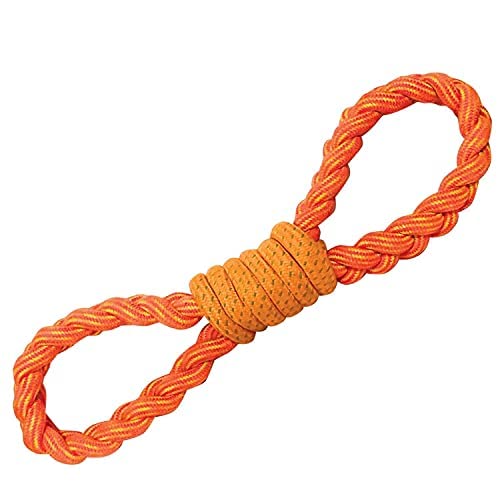 Psk Pet Mart Figure 8 Rope Toy For Chewing And Teething For Dogs & Puppies (Color May Vary) (Pack Of 1)
