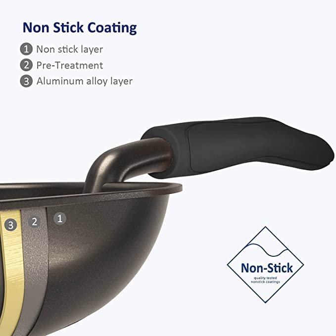 Wepet Cat Litter Scoop, Non Stick Plated Aluminum Alloy Sifter, Kitty Metal Scooper, Deep Shovel, Long Handle, Poop Sifting, Kitten Pooper Lifter, Coated Black Body With Black Handle