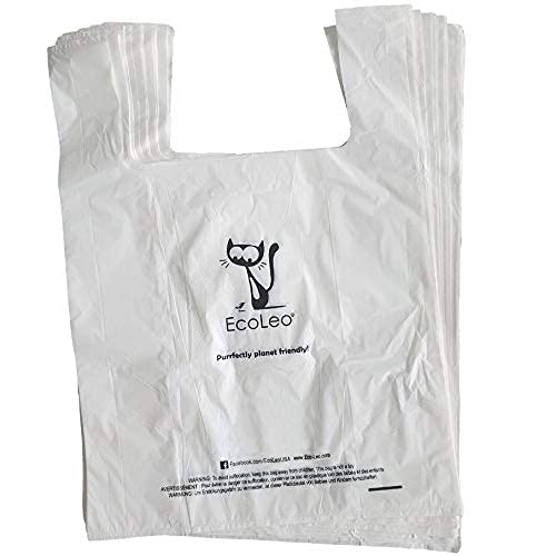 Ecoleo, Compatible With Litter-Robot 3, Plant-Derived And Plastic-Free, Handle Waste Drawer Liner Bags, Thick, For Automatic Lit