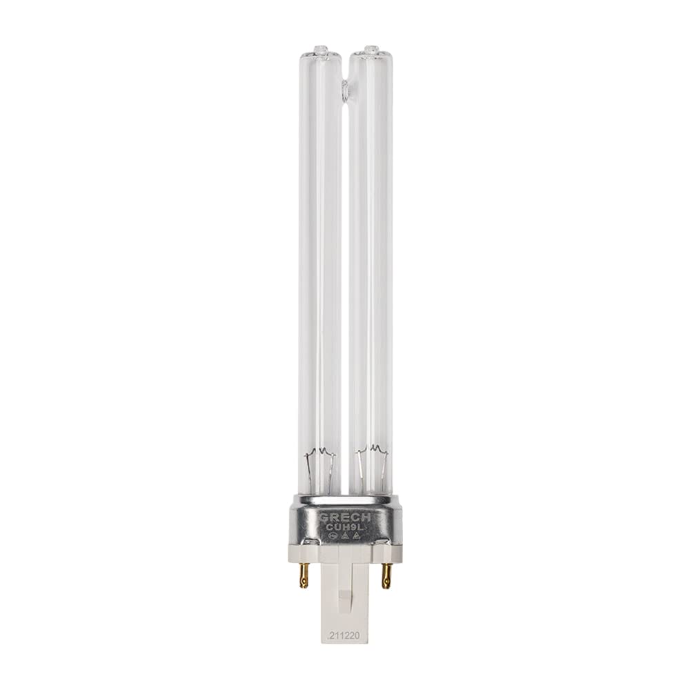 Oxyful 9W UV Ultraviolet G23-2 pin Base Replacement Light Clarifier Lamp Filter for Aquarium Koi Pond Fish Tank Compatible to CU