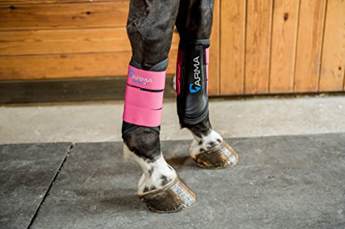 Shires ARMA Air Motion Brushing Boots (Raspberry, Small Pony)