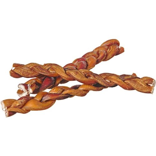 9' Braided Bully Sticks For Dogs (25 Pack) - Natural Bulk Dog Dental Treats & Healthy Chews, Chemical Free, 9 Inch Best Low Odor Pizzle Stix