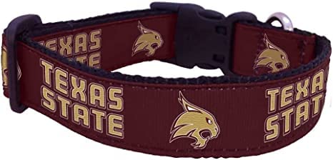 College Dog Collar (X-Small, Texas State)