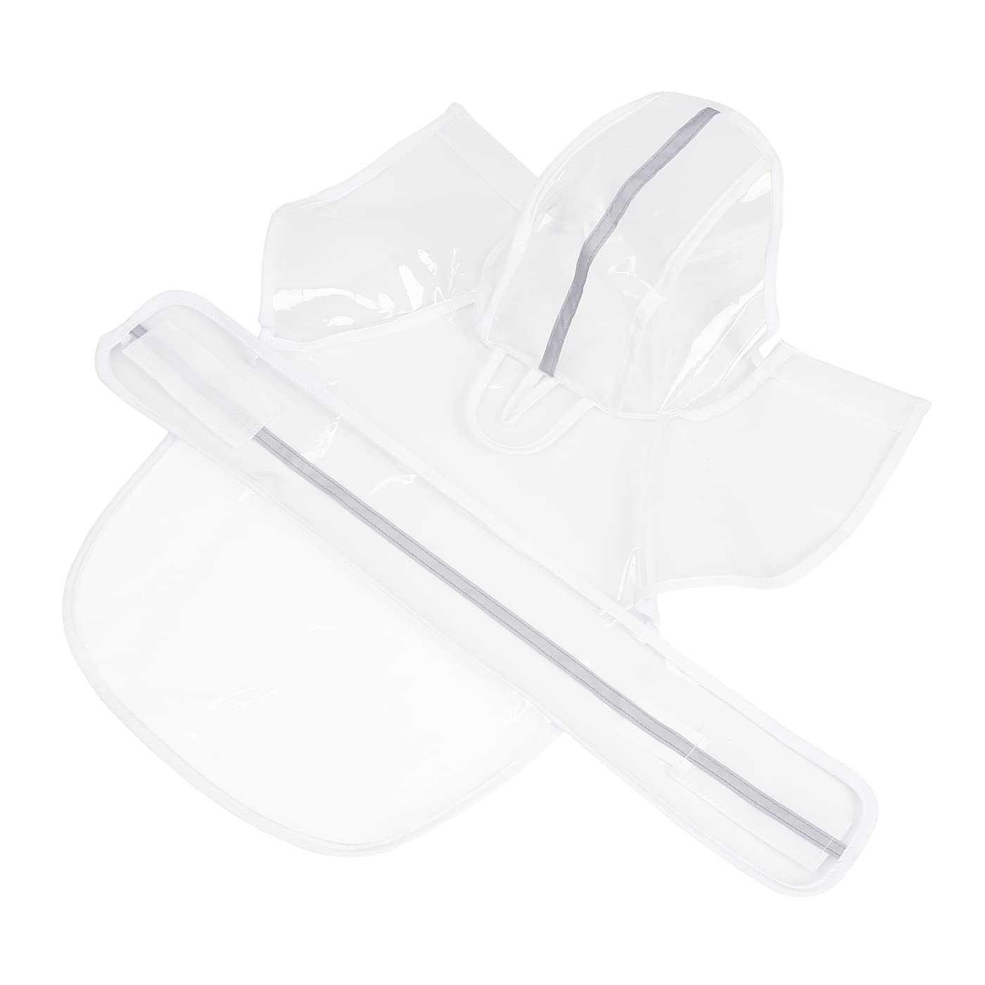 Hde Dog Raincoat Hooded Slicker Poncho For Small To X-Large Dogs And Puppies Clear - S