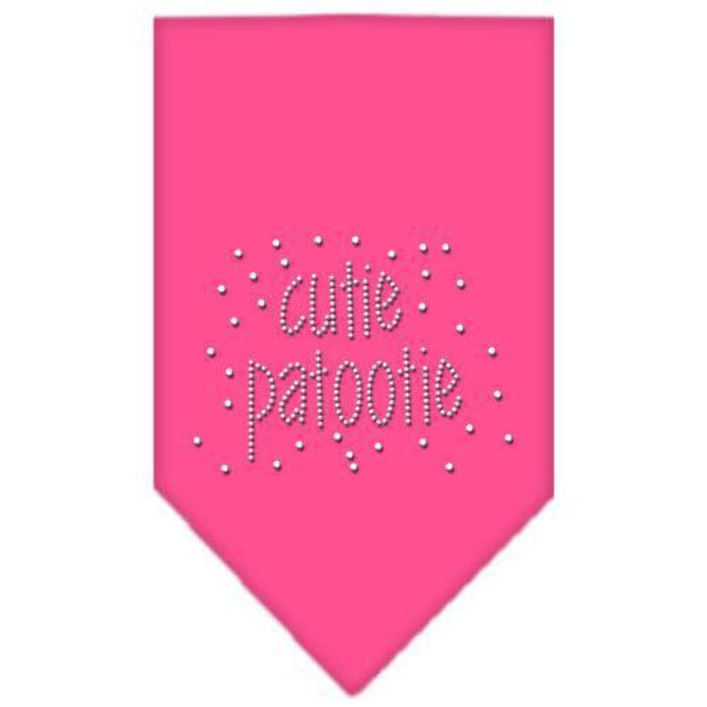 Mirage Pet Products Cutie Patootie Rhinestone Bandana, Large, Navy Blue