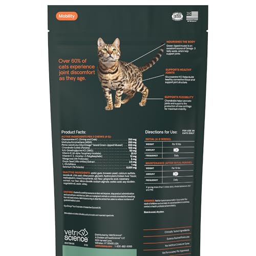 VetriScience Ultimate Strength Healthy Hip & Joint Chews, GlycoFlex Glucosamine, Chondroitin and Green-Lipped Mussel Joint Suppl