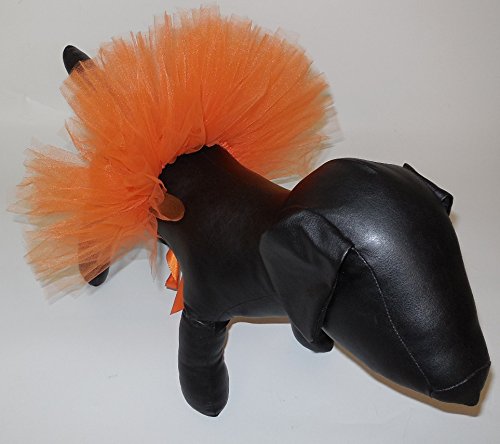Pawpatu XL Orange Tulle Tutu for Extra Large Dogs - Handcrafted in USA, Stylish Pet Costume Accessory