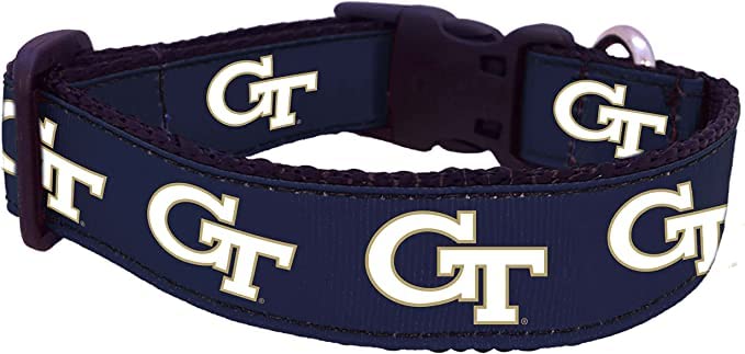 College Dog Collar (Small, Georgia Tech (Navy))