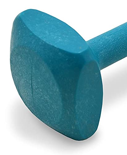 J&J Dog Supplies Obedience Retrieving Dumbbell With 3' Ends, 3 1/2' Wide Bit And 15/16' Diameter Bit, Teal, Large