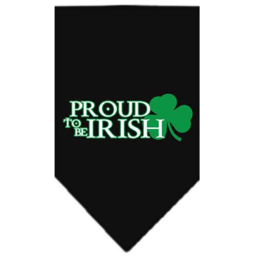 Mirage Pet Products Proud to be Irish Screen Print Bandana, Small, Navy Blue