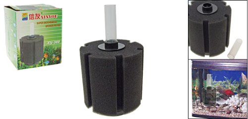 XY-380 Aquarium Fish Tank Biochemical Sponge Filter, 4-1/2-Inch