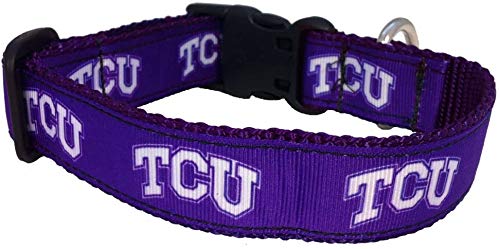 College Dog Collar (Medium, TCU)