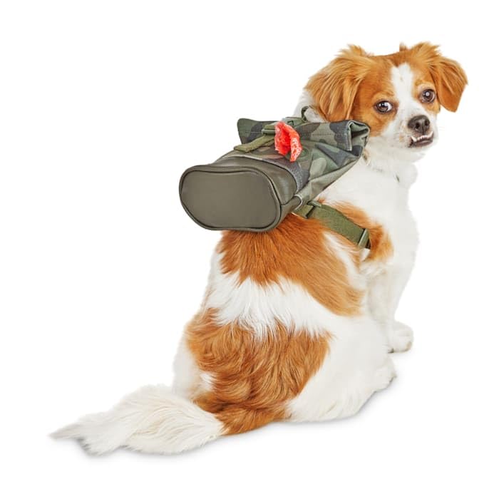 Reddy Camo Canvas Dog Backpack, Small/Medium