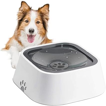 Cesitra Dog Water Bowl Vehicle Carried Floating Bowl Cat Water Bowl Slow Water Feeder Dispenser AntiOverflow Pet Fountain Porta