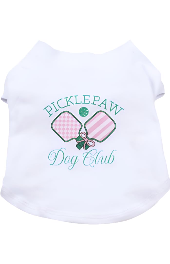 Dog T-Shirt Tee Clothes Vest Lightweight Stretchy Soft Cool Breathable Puppy (Picklepaw, Small)