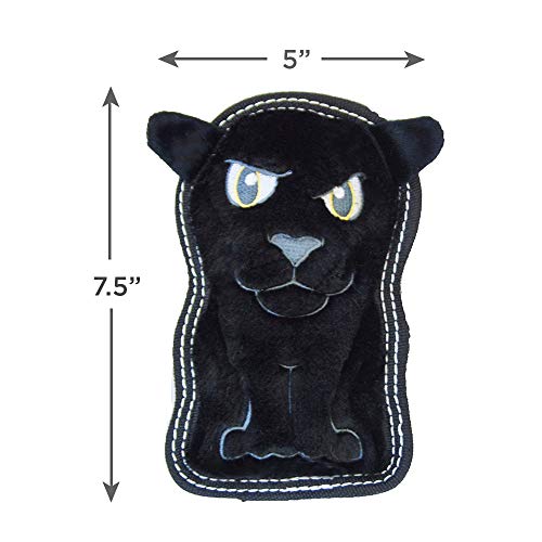 Outward Hound Tough Seamz Panther Plush Dog Toy, Small