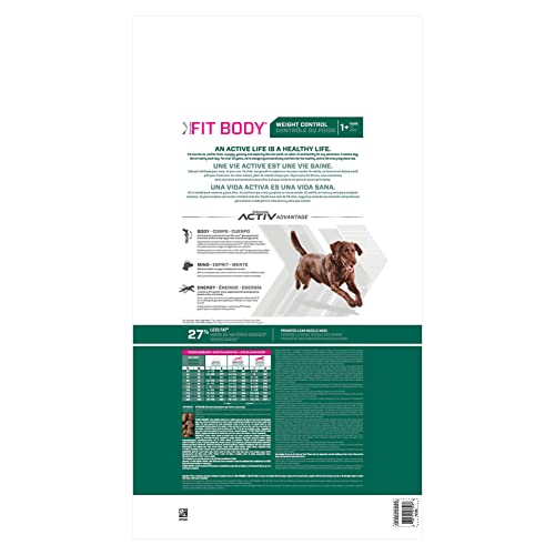 Eukanuba Fit Body Weight Control Large Breed Dry Dog Food, 15 lb Bag