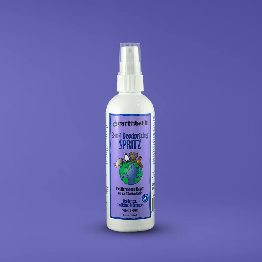 Earth Bath Lavender 3 - In - 1 Deodorizing Spritz For Dogs 8Oz