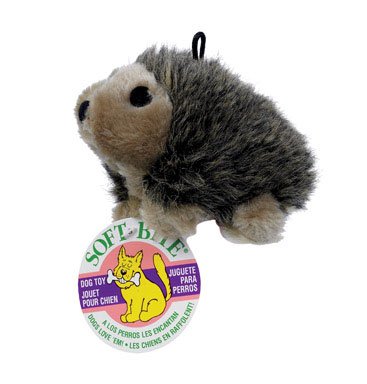 Aspen Pet Multicolored Hedgehog Plush Hedgehog Dog Toy Medium