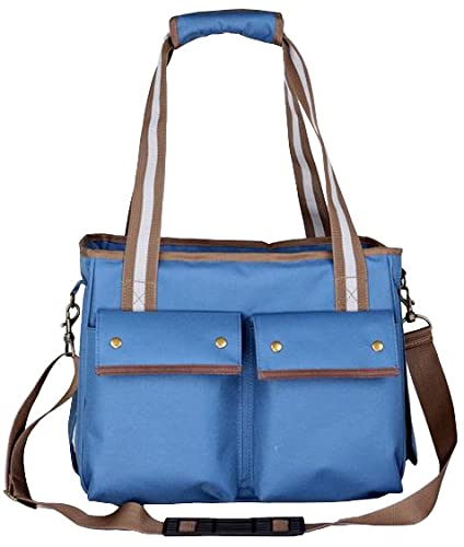 Pet Life Dual-Pocketed Fashion Airline Pet Carrier With Included Shoulder Straps And Dual-Top Mesh Zippers - Dog Carrier For Small And Medium Dogs