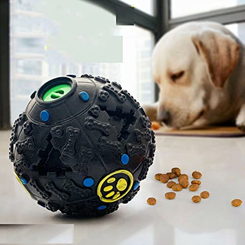 Pets Empire Interactive Iq Treat Training Toy Squeaky Dispenser Ball For Dogs Color May Vary(7.5 Cm)