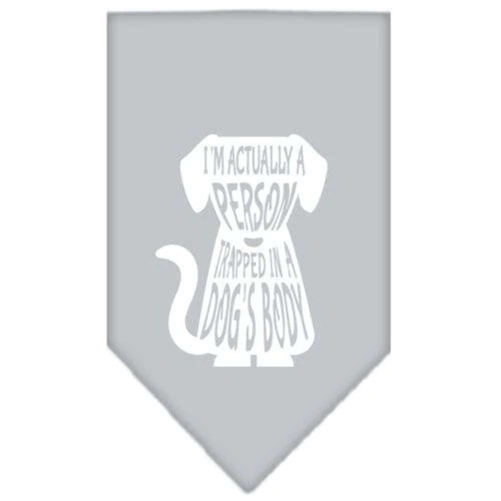 Mirage Pet Products Trapped Screen Print Bandana for Pets, Large, Red